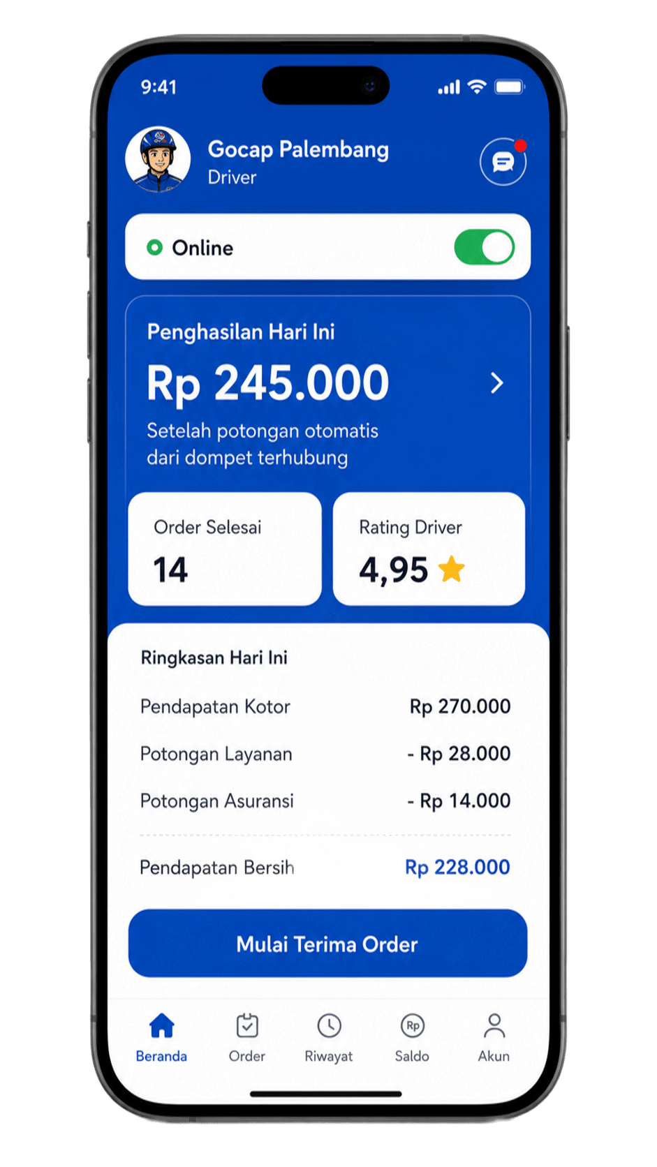 Aplikasi Driver